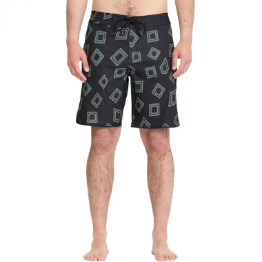 VOLCOM CONTACT SCALLOP STONEY BOARDSHORTS 19 BLACK