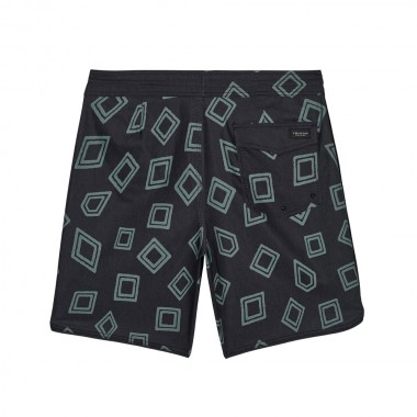 VOLCOM CONTACT SCALLOP STONEY BOARDSHORTS 19 BLACK