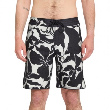 VOLCOM CONTACT SCALLOP STONEY BOARDSHORTS 19 OFF WHITE