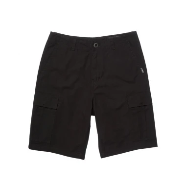 VOLCOM STRANGE TRIPPER CARGO SHORTS 22 BLACK