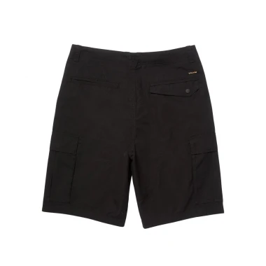 VOLCOM STRANGE TRIPPER CARGO SHORTS 22 BLACK