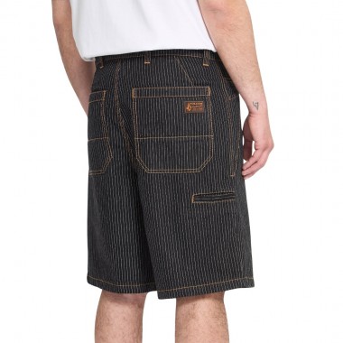 VOLCOM WORK DIALED SHORTS 22 BLACK STRIPE