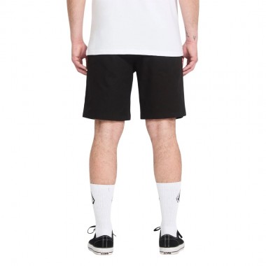 VOLCOM FRICKIN II ELASTICATED WAIST SHORTS 19 BLACK