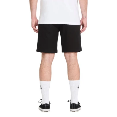 VOLCOM FRICKIN II ELASTICATED WAIST SHORTS 19 BLACK