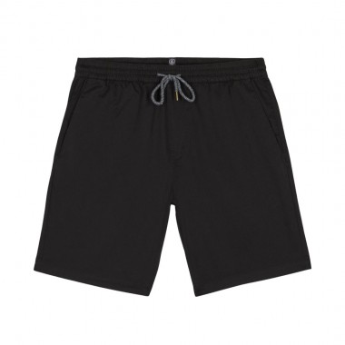 VOLCOM FRICKIN II ELASTICATED WAIST SHORTS 19 BLACK