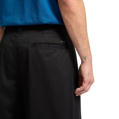 VOLCOM BAGGOS PLEAT PANTS BLACK
