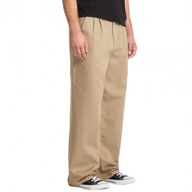 VOLCOM BAGGOS PLEAT PANTS KHAKI