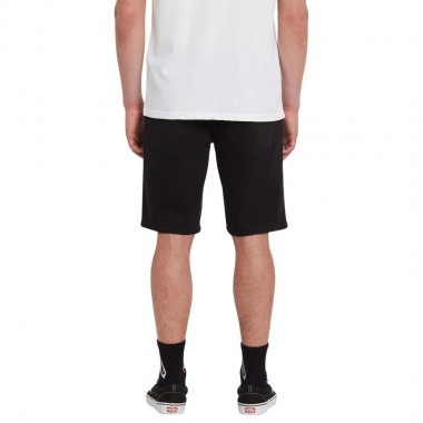 VOLCOM SOLVER DENIM SHORTS BLACK OUT
