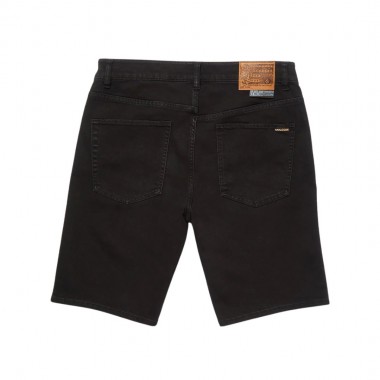 VOLCOM SOLVER DENIM SHORTS BLACK OUT