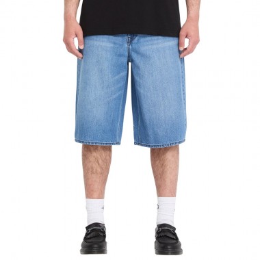 VOLCOM CHILLOW DENIM SHORTS 24 DIRTY COWBOY BLUES