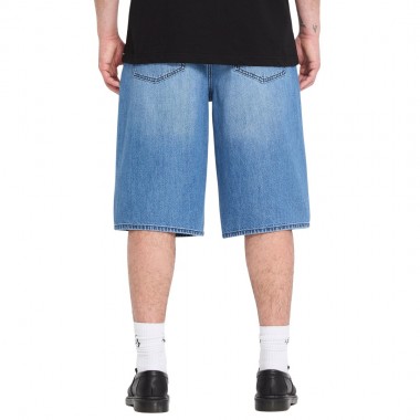 VOLCOM CHILLOW DENIM SHORTS 24 DIRTY COWBOY BLUES