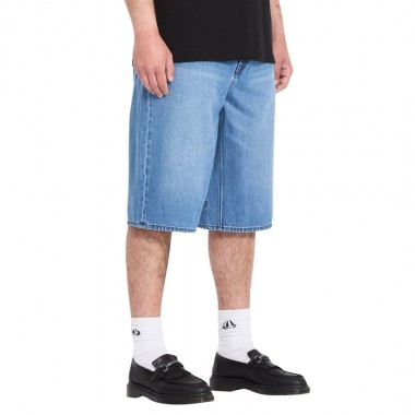 VOLCOM CHILLOW DENIM SHORTS 24 DIRTY COWBOY BLUES