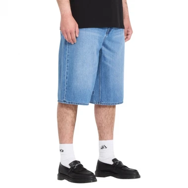VOLCOM CHILLOW DENIM SHORTS 24 DIRTY COWBOY BLUES