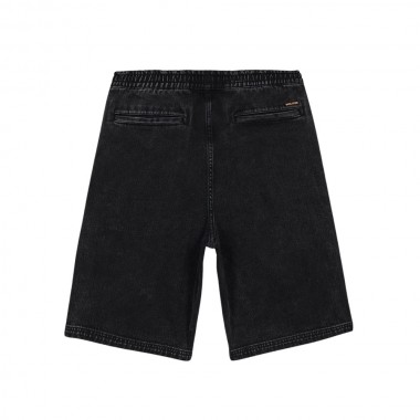 VOLCOM FREAZY DENIM ELASTICATED WAIST SHORTS 22 BLACKITY BLACK