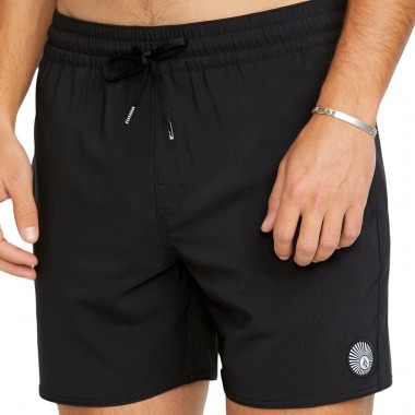 VOLCOM LIDO SOLID TRUNK BOARDSHORTS 16 BLACK