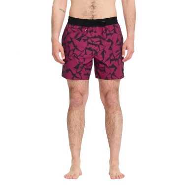 VOLCOM LIDO SOLID TRUNK BOARDSHORTS 16 SANGRIA