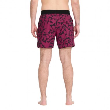 VOLCOM LIDO SOLID TRUNK BOARDSHORTS 16 SANGRIA