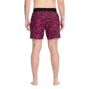 VOLCOM LIDO SOLID TRUNK BOARDSHORTS 16 SANGRIA