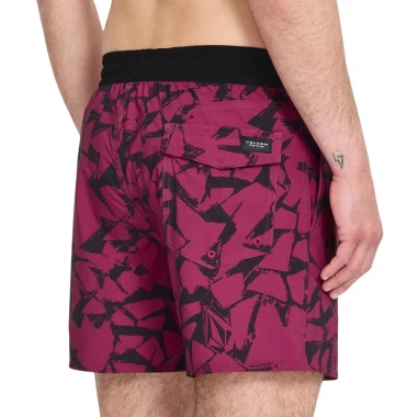 VOLCOM LIDO SOLID TRUNK BOARDSHORTS 16 SANGRIA