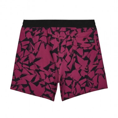 VOLCOM LIDO SOLID TRUNK BOARDSHORTS 16 SANGRIA