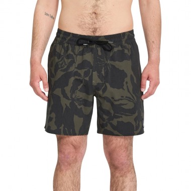 VOLCOM PSYCHE COTTON TRUNK BOARDSHORTS 17 IVY