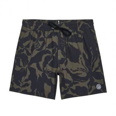 VOLCOM PSYCHE COTTON TRUNK BOARDSHORTS 17 IVY