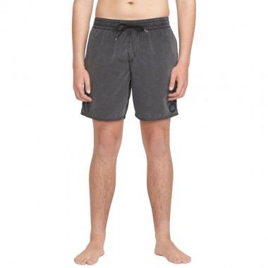 VOLCOM CENTER TRUNK BOARDSHORTS 17 BLACK