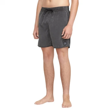 VOLCOM CENTER TRUNK BOARDSHORTS 17 BLACK