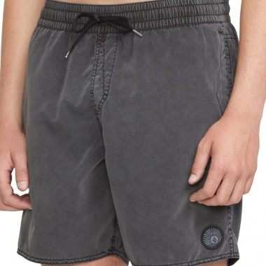 VOLCOM CENTER TRUNK BOARDSHORTS 17 BLACK