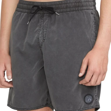 VOLCOM CENTER TRUNK BOARDSHORTS 17 BLACK