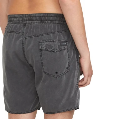VOLCOM CENTER TRUNK BOARDSHORTS 17 BLACK