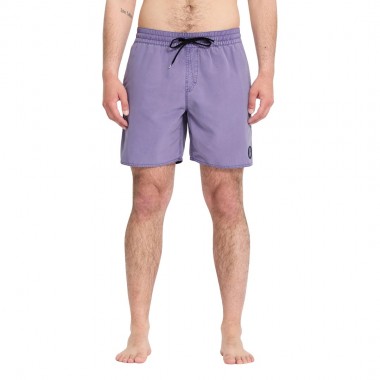 VOLCOM CENTER TRUNK BOARDSHORTS 17 VIOLET