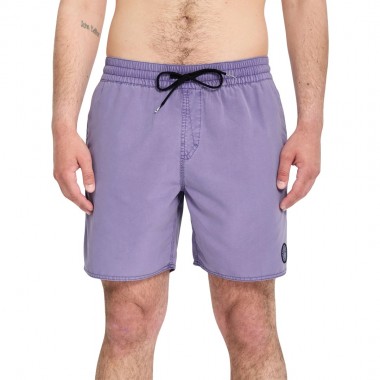 VOLCOM CENTER TRUNK BOARDSHORTS 17 VIOLET