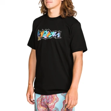 VOLCOM STAR SHIELDS EXP T-SHIRT BLACK