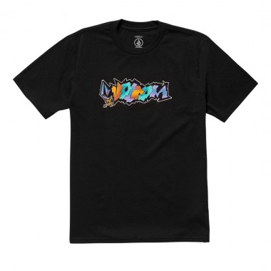 VOLCOM STAR SHIELDS EXP T-SHIRT BLACK
