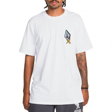 VOLCOM STAR SHIELDS EXP T-SHIRT WHITE