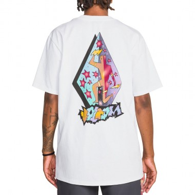 VOLCOM STAR SHIELDS EXP T-SHIRT WHITE