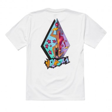 VOLCOM STAR SHIELDS EXP T-SHIRT WHITE