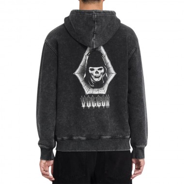 VOLCOM NODER HOODIE LIGHT ACID BLACK