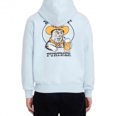 VOLCOM NODER HOODIE LIGHT BLUE ACID