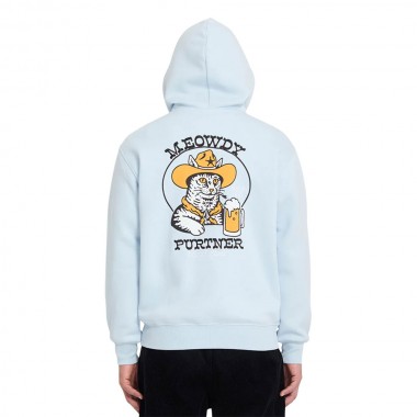 VOLCOM NODER HOODIE LIGHT BLUE ACID