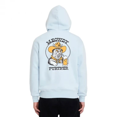 VOLCOM NODER HOODIE LIGHT BLUE ACID
