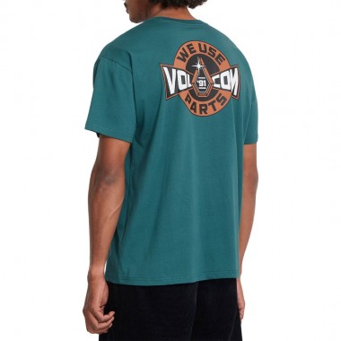 VOLCOM PARTED OUT POCKET T-SHIRT RIFLE GREEN