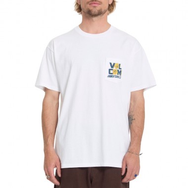 VOLCOM PARTED OUT POCKET T-SHIRT WHITE