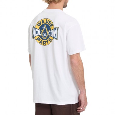 VOLCOM PARTED OUT POCKET T-SHIRT WHITE