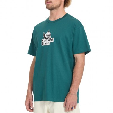 VOLCOM CHARMED BRAINS T-SHIRT RIFLE GREEN