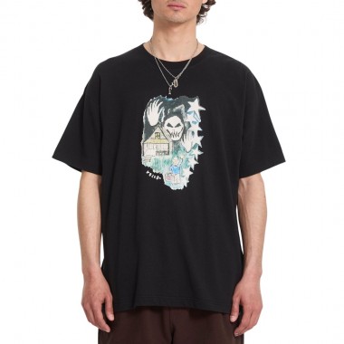 VOLCOM ISSAM AUPTEL T-SHIRT BLACK