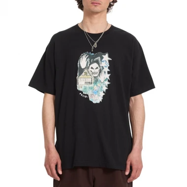VOLCOM ISSAM AUPTEL T-SHIRT BLACK