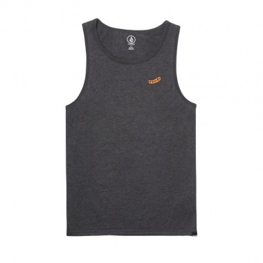 VOLCOM PISTOL STONE TANK TOP HEATHER BLACK
