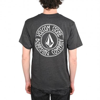 VOLCOM DRAIN YOU T-SHIRT HEATHER BLACK